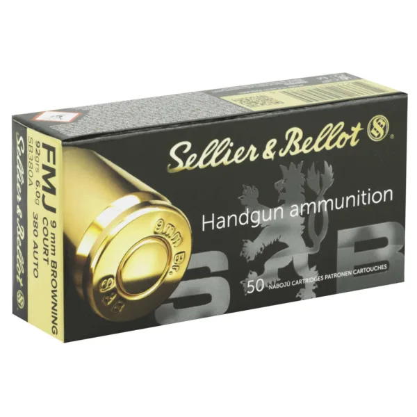 SELLIER & BELLOT AMO 380 AUTO 95GR FMJ 50-RD ( 20 BOXES PER CASE )