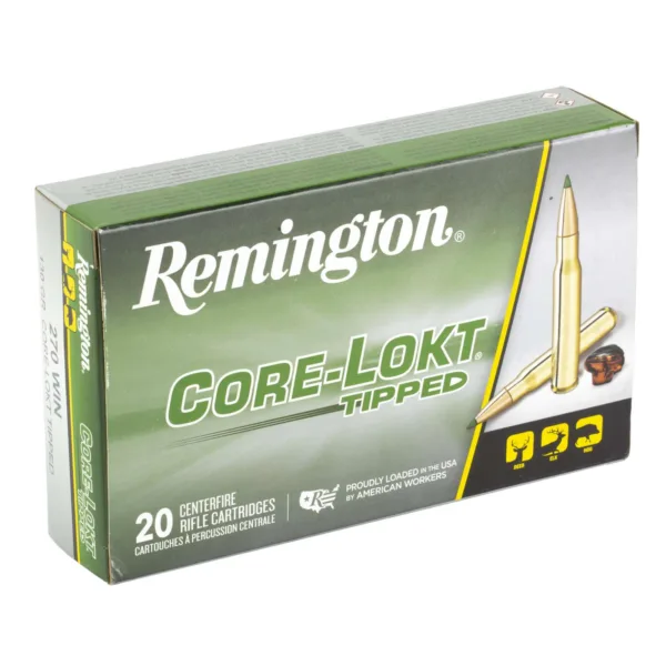 REMINGTON 270 WIN 130GR CORE-LOKT TIPPED 20RD (10 BOX CASE)