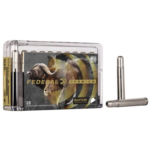 Federal Premium Cape-Shok Rifle Ammunition .458 Win Mag 500 gr TBBC 2090 fps - 20/box