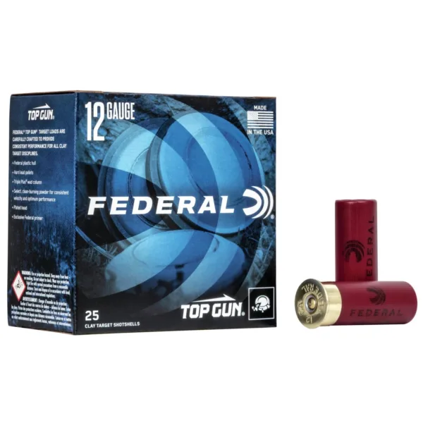 Federal Top Gun 12 ga 2 3/4" 3 Dram 1-1/8 oz #8 25/ct