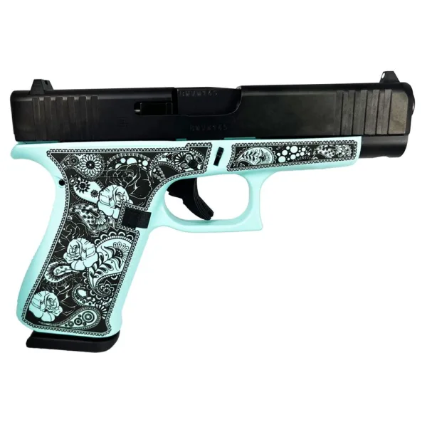 Glock 48 Gen 5 Custom "Tiffany Paisley Frame" Handgun 9mm Luger 10/rd Magazines (2) 4.17" Barrel Austria