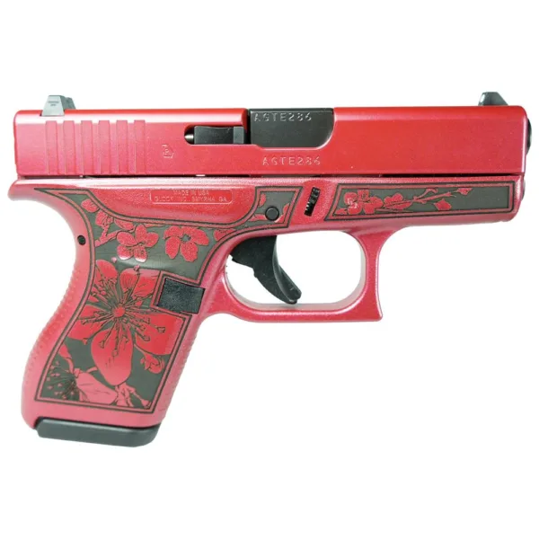 Glock 42 Gen 4 Custom "Cherry Blossom Medusa Pink" Subcompact Handgun .380 ACP 6rd Magazines (2) 3.2" Barrel USA