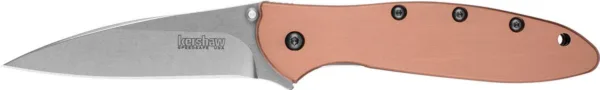 Kershaw Leek Folding Knife 3" Wharncliffe Blade Copper