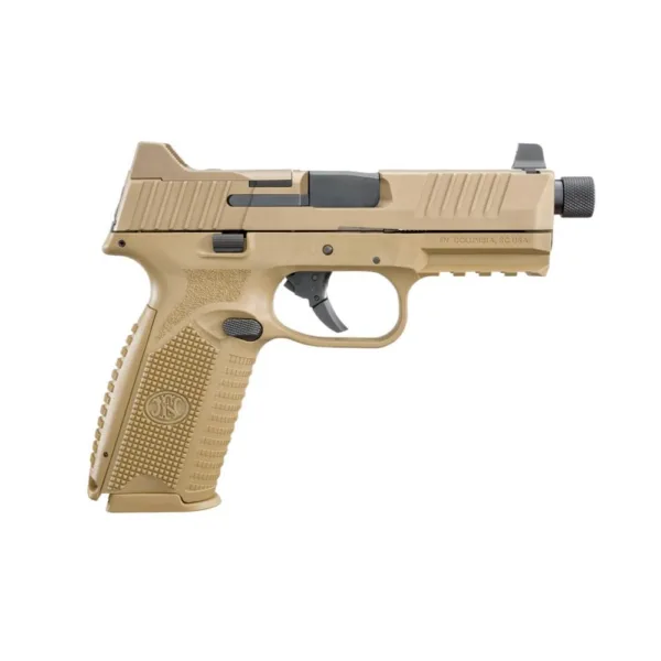 FN 509 Tactical Handgun 9mm Luger 15rd (1) & 24rd (1) Magazines 4.5" Barrel FDE with Holosun Red Dot