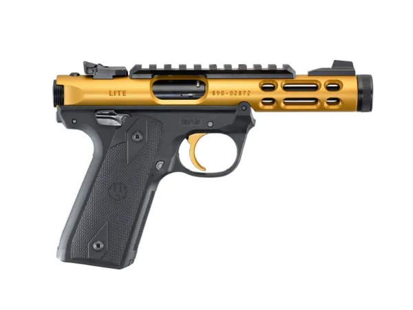 RUGER MKIV 22/45 LT 22LR 4.4" GLD/SY