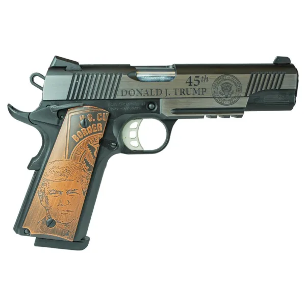 SDS Imports Tisas Exclusive "Trump" 1911 Duty SS45R Handgun .45 ACP 8rd 5" Barrel Stainless Steel w/Rail