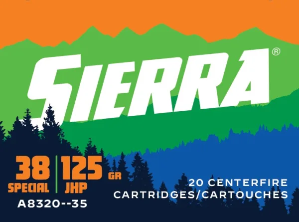 Sierra Sports Master Handgun Ammunition .38 Spl 125gr JHP 20/ct