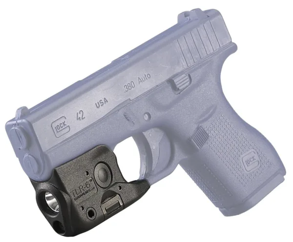 Streamlight TLR-6 Subcompact Tactical Light with Integrated Red Aiming Laser 2 CR1/3N Batteries Glock 42/43