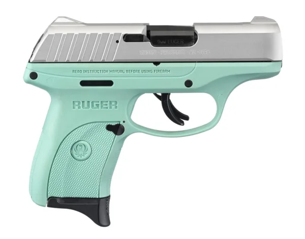 Ruger EC9s 9mm Luger 7rd Magazine 3.12" Barrel Turquoise Grip