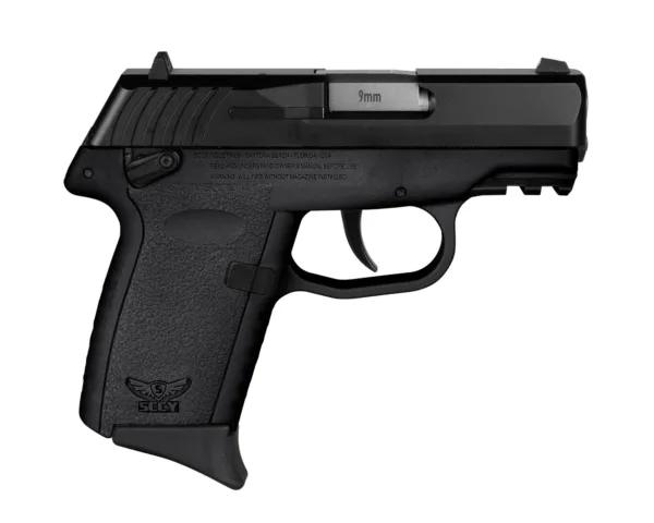 SCCY CPX-1 Handgun 9mm Luger 10rd Magazine 3.1" Barrel External Safety Only Black Slide/Black Frame