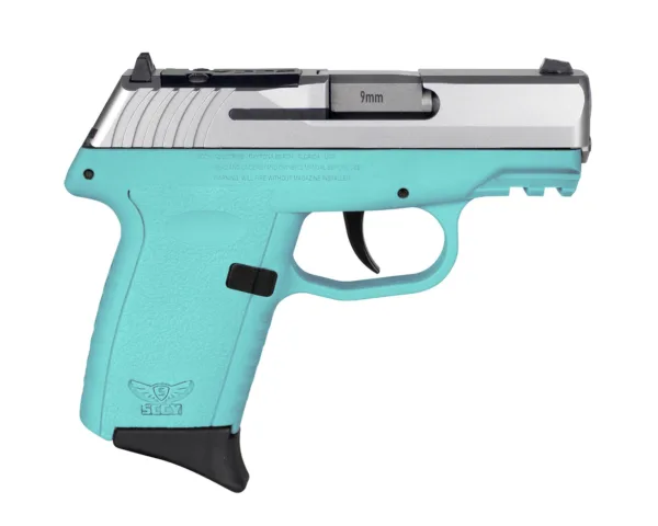 SCCY CPX-2 RDR Handgun 9mm Luger 10rd Magazine 3.1" Barrel No Safety Stainless Slide/SCCY Blue Frame