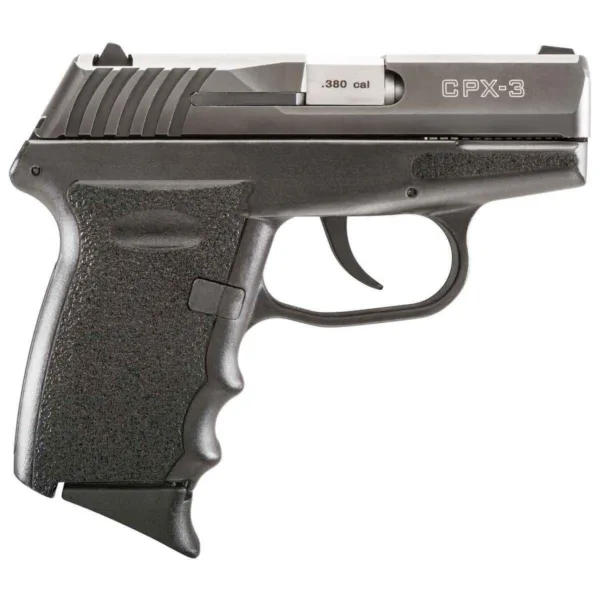 SCCY CPX3 Handgun .380 ACP 10rd Magazine 2.96" Barrel Black Grip No External Safety