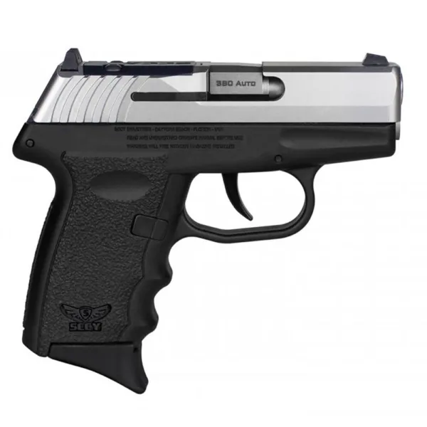 SCCY CPX-3 Handgun .380 10rd Magazines (2) 2.96" Barrel Stainless Slide Black Frame No External Safety Red Dot Ready