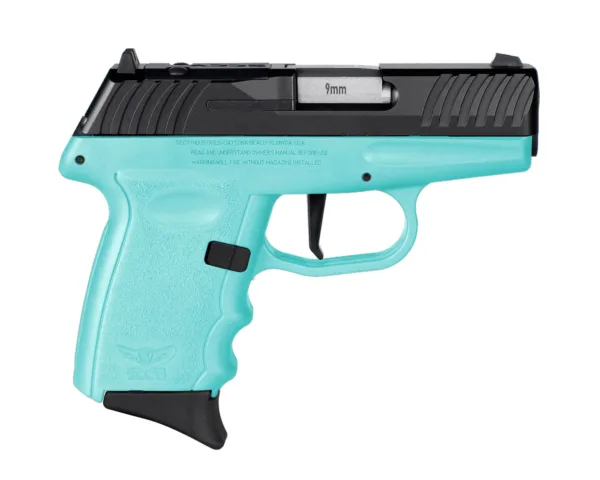 SCCY DVG-1 RDR Handgun 9mm Luger 10rd Magazine 3.1" Barrel Striker Fired Black Slide/SCCY Blue Frame