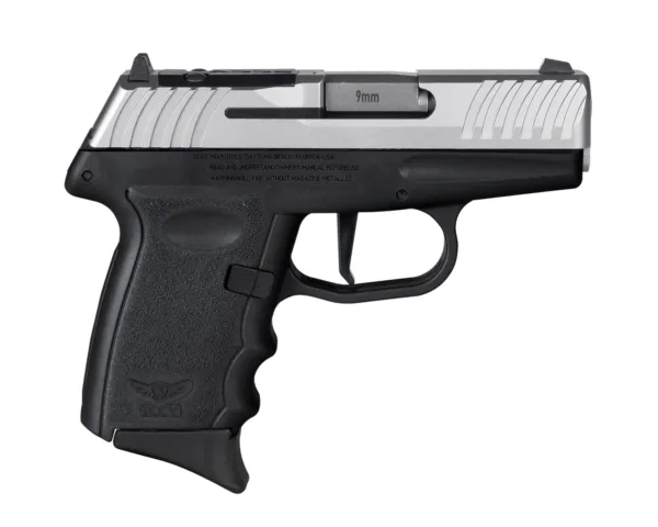 SCCY DVG-1 RDR Handgun 9mm Luger 10rd Magazine 3.1" Barrel Striker Fired Stainless Steel Slide/Black Frame