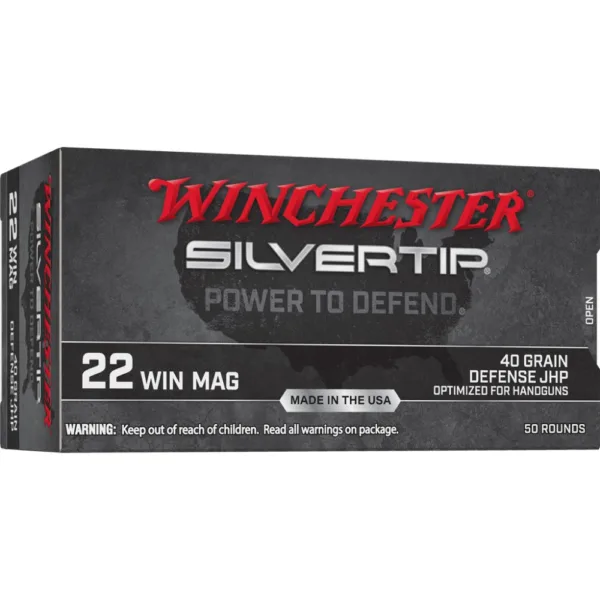 Winchester Silvertip Rimfire Ammunition .22 WMR 40 gr. JHP 1320 fps 50/ct