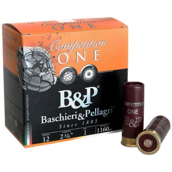 B&P Competition One Shotshells- 12 ga 2-3/4 In 7/8 oz. #8 1160 fps 25/ct