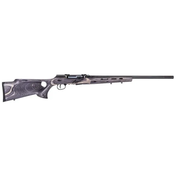 Savage Arms A17 Target Thumbhole Rifle 17 HMR 10rd Magazine 22" Barrel Grey Wood AccuTrigger