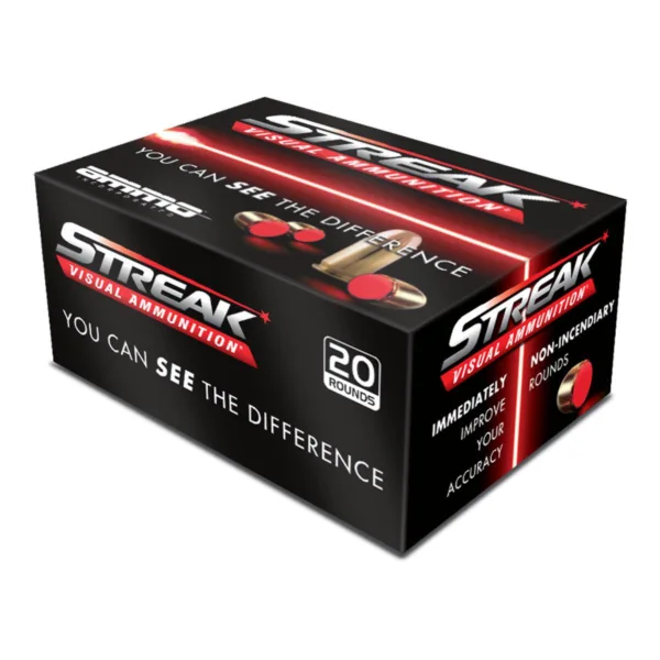 Ammo Inc Streak Handgun Ammunition 9mm Luger 124gr JHP 1120 fps 20/ct
