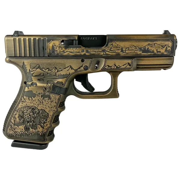 Glock 19 Gen 3 Custom "Western" Handgun 9mm Luger 15/rd Magazines (2) 4" Barrel Austria