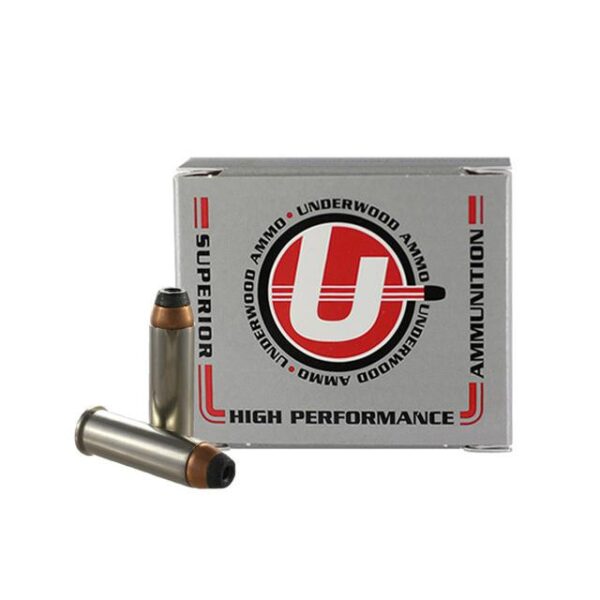 Underwood Ammo Sporting Jacket Handgun Ammunition 41 Rem 210gr JHP 1560 fps 20/ct