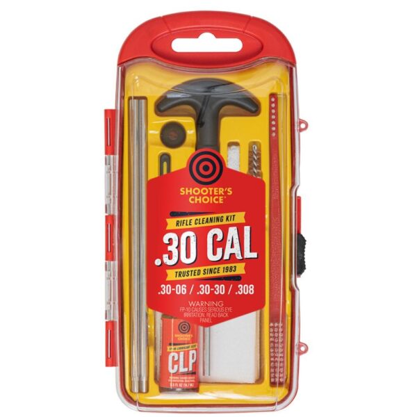 Shooters Choice .30 Cal Rifle Cleaning Kit with Aluminum Rod