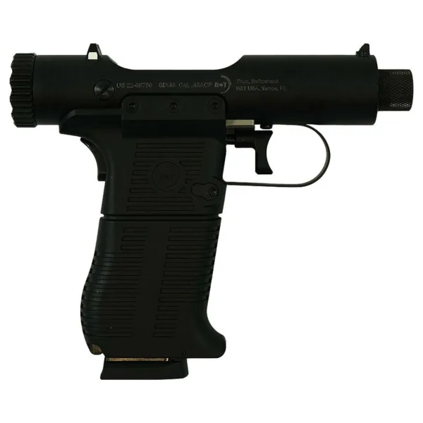 B&T Six45 Bolt Action Handgun .45 ACP 8rd Magazine 3.5" Barrel Black
