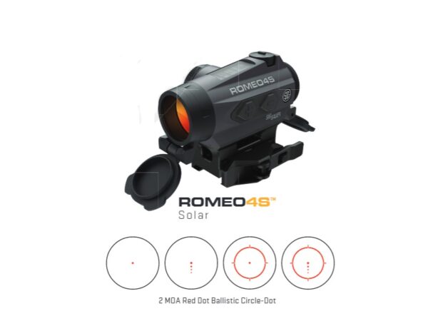 SIG SAUER ROMEO4S 1X20 CRCLDT SOLR TX/QR