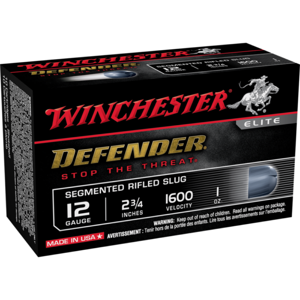Winchester Supreme Elite PDX1 Personal Defense Shotgun Ammunition 12 ga 2-3/4" 1 oz Slug 1600 fps 10/ct