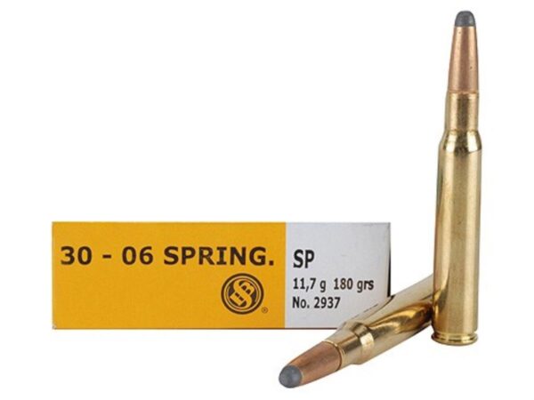 Sellier & Bellot Rifle Ammunition 30-06 Springfield 180 gr SP 20/Box