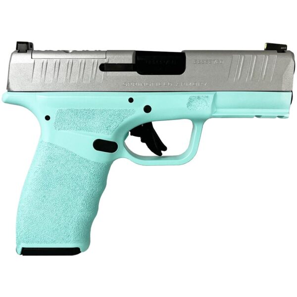 Springfield "Tiffany Frame/Silver Slide" Hellcat Pro Handgun 9mm Luger 15rd Magazines(2) 3.7" Barrel
