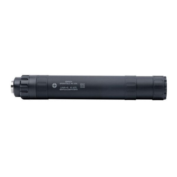 Gemtech LUNAR 45 Direct Thread Aluminum/Titanium Pistol Suppressor 45 ACP includes LID Black USED