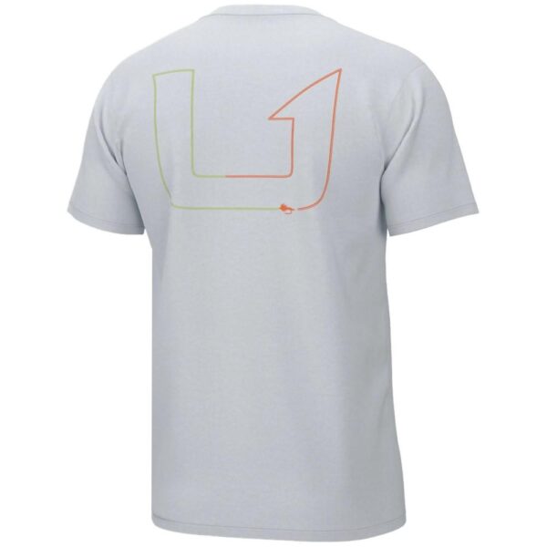 Huk Fly Line Short Sleeve Shirt White M