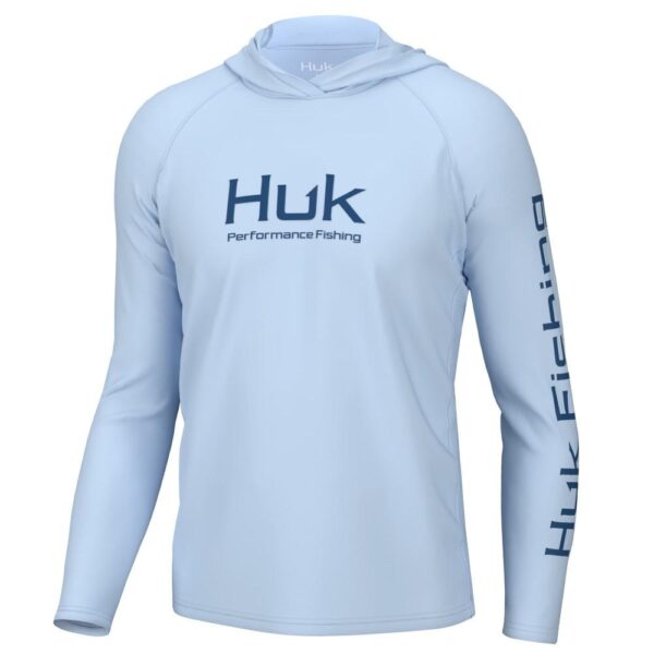 Huk Vented Pursuit Long Sleeve Hoodie Ice Water L