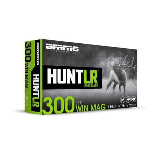 Ammo Inc. Hunt LR Rifle Ammunition .300 Win Mag 180 gr PT 3075 fps 20/ct