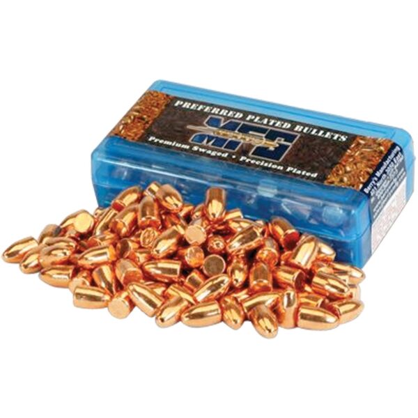 Berry's Preferred Plated Pistol Bullets 9mm .356" 124 gr RN 250/ct