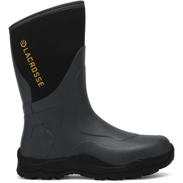 LaCrosse Alpha Agility Field Boot 12" Black/Gray Size 10