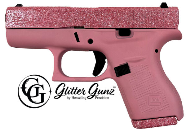 GLOCK 42 380ACP 3.25 BUBBLE GUM GLITTER GUN