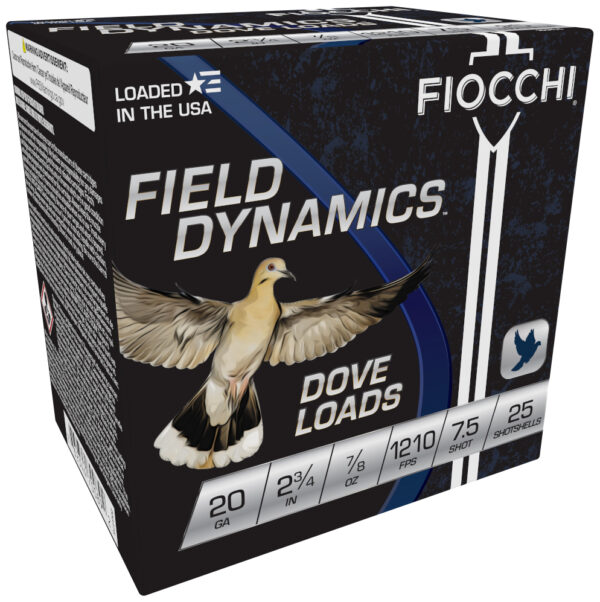 FIO DOVE & QUAIL 20GA 2.75 7/8OZ #7.5 25/10