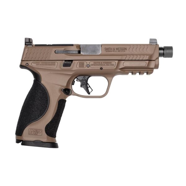 S&W M&P 9 M2.0 Metal OR Handgun 9mm Luger 17rd Magazines(1) 4.6" Threaded Barrel  No Thumb Safety FDE- USED