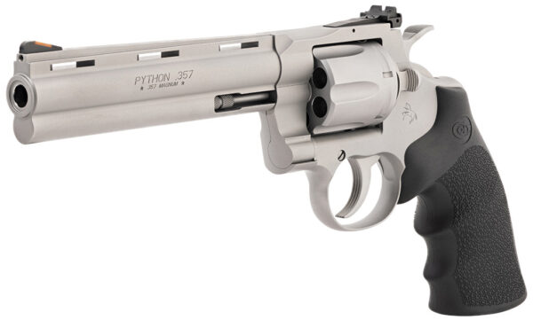 CLT PYTHON 357MAG 6 MATTE SS RUBBER BLEM