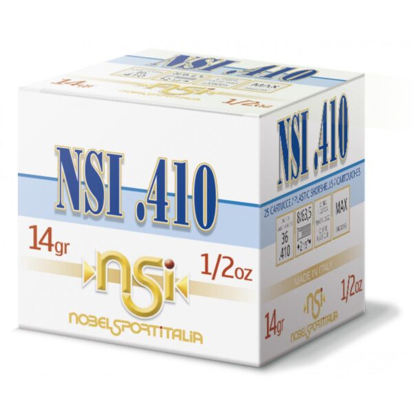 Nobel Sport Shotshells .410 ga 2-1/2" 1/2oz 1240 fps #6 25/ct