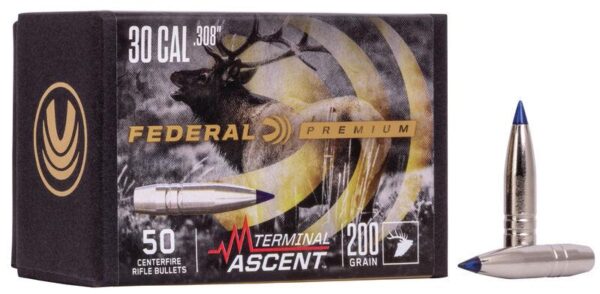 FEDERAL .308 CALIBER 200GR TERMINAL ASCENT COMP BULLET 50RD
