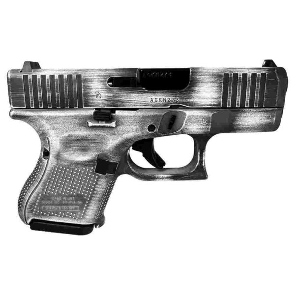Glock 26 Gen 5 Custom "Distressed White" Subcompact Handgun 9mm Luger 10rd Magazines (3) 3.43" Barrel USA
