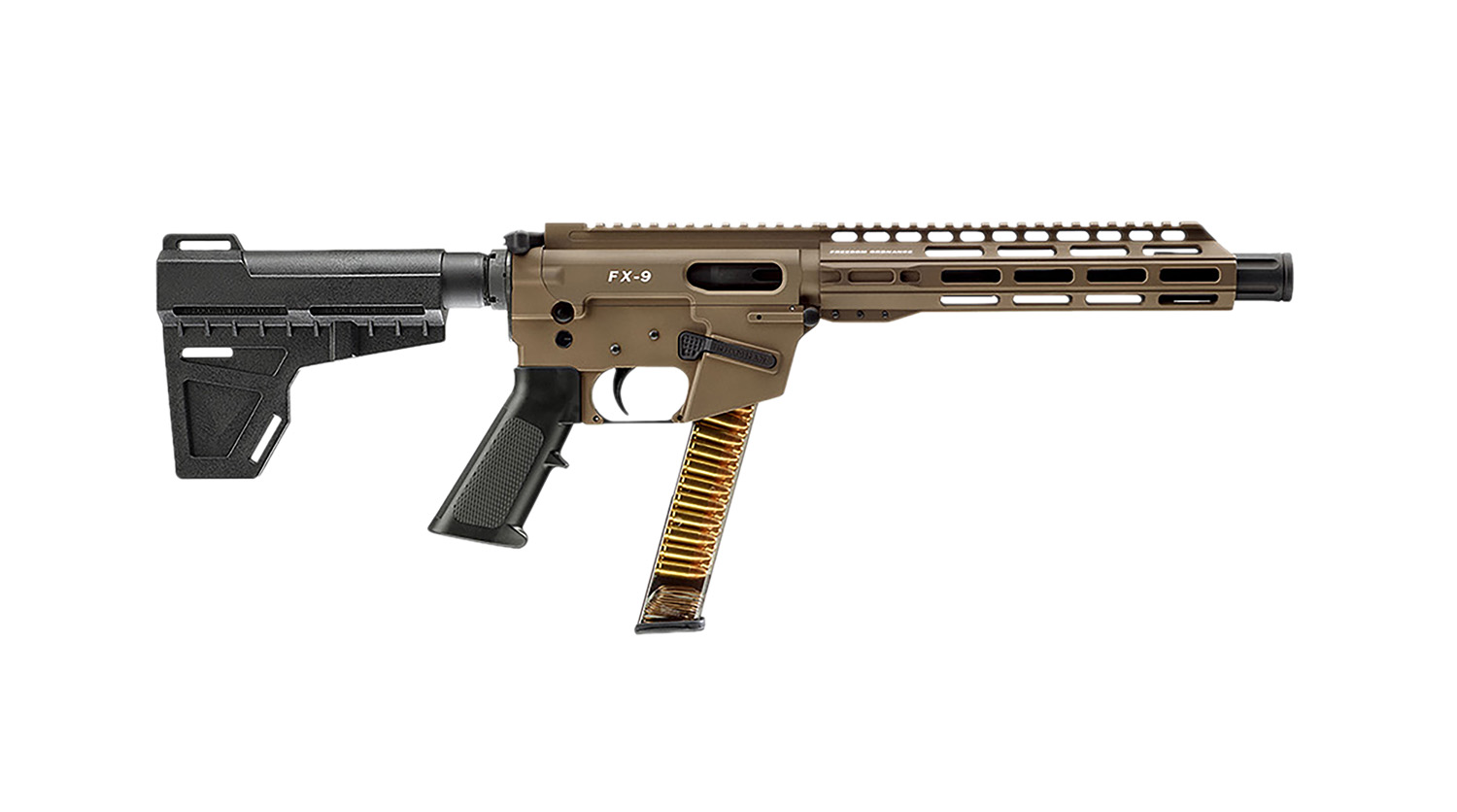 FREEDOM ORDNANCE FX9P10-FDE FX9P 9mm Luger 31+1 10" Flat Dark Earth