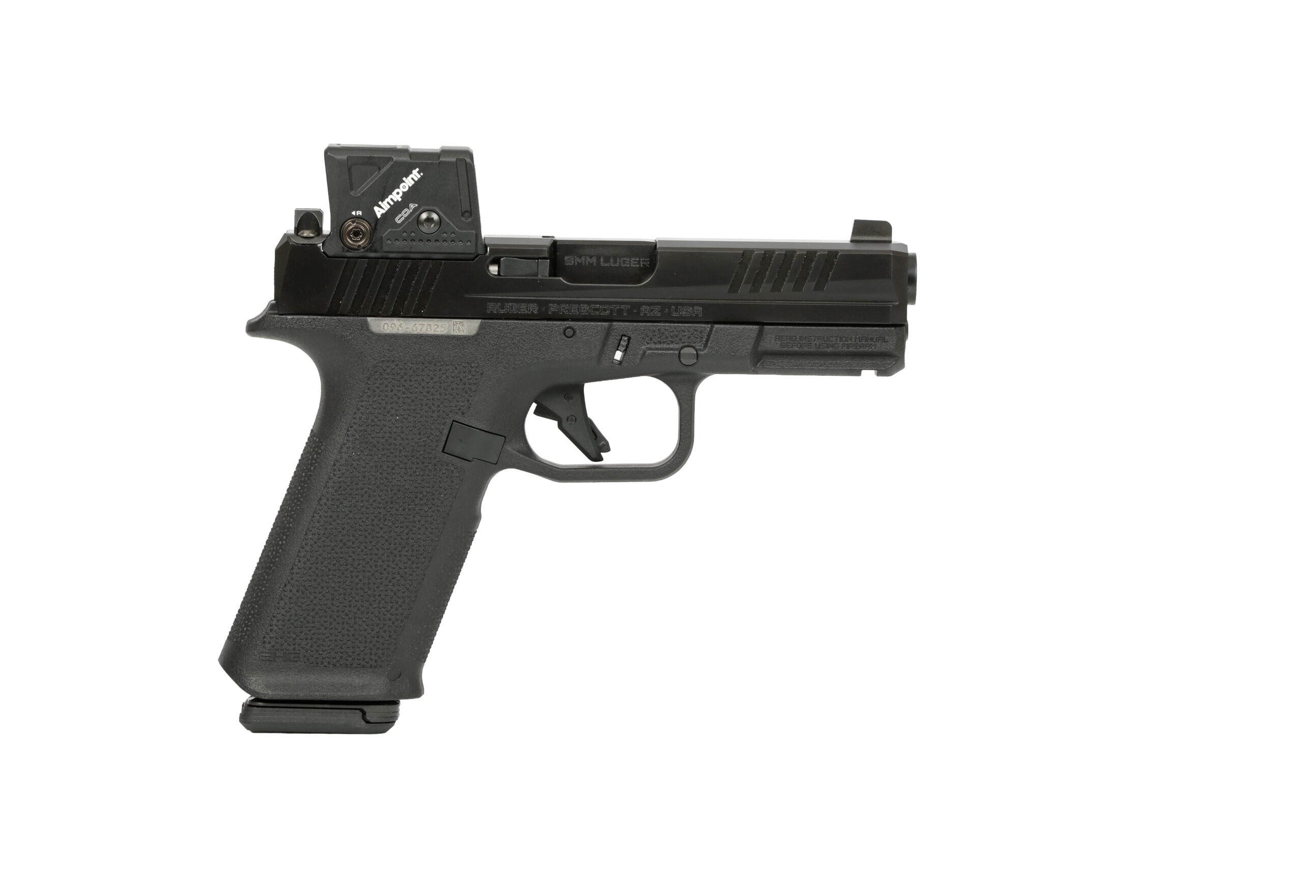 RUGER RXM 9MM BLK/BLK 17+1 4" COA