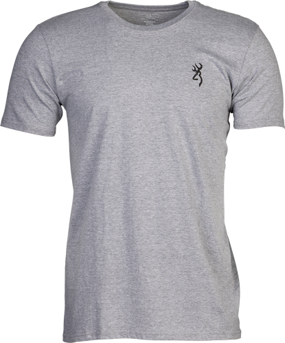 BROWNING SS T-SHIRT HUNT TOUGH - HEATHER GRAY LARGE - Image 2